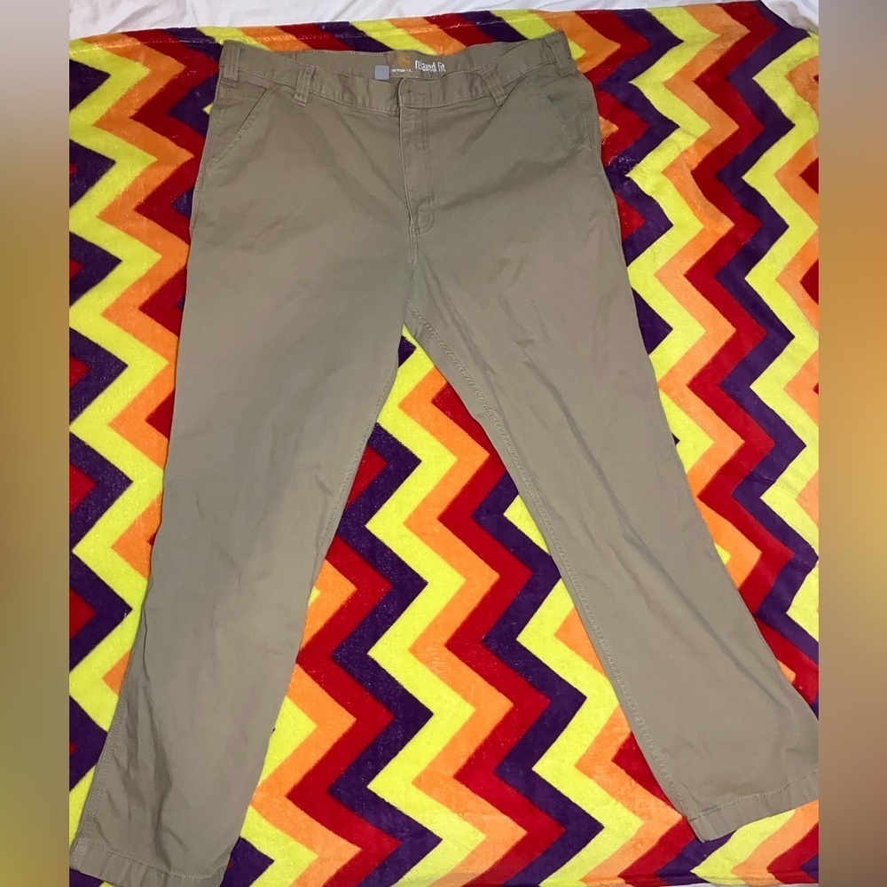 Carhartt khaki carpenter pants